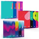 Sešit "Color Touch", A4+, čtverečkovaný, 52+2 listů, fialová mramorová, MITAMA 62173-90143