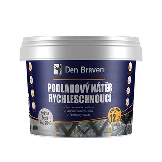 Podlahový nátěr RYCHLESCHNOUCÍ 4 kg kbelík šedá
