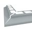 Balkónový profil rohový 2 m 2 m RAL 9010