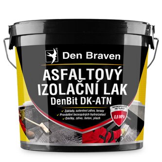 DenBit DK-ATN - Asfaltový izolační lak 9 kg kbelík
