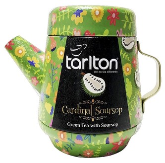TARLTON Tea Pot Cardinal Soursop Green Tea plech 100g TARLTON Tea Pot Cardinal Soursop Green Tea plech 100g