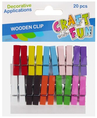 Kolíčky barevné 3,5 cm 20 ks