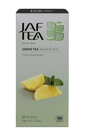 JAFTEA Green Lemon Mint nepřebal 25x2g JAFTEA Green Lemon Mint nepřebal 25x2g