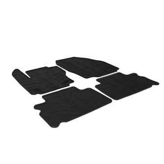 Gumové autokoberce Ford S-Max 2012-2015 (kulaté fixace, rozteče 25,5 i 31 cm)