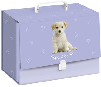 Teczka z rączką C4 10cm Puppy Sign