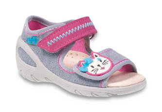 433X025 26 - SUNNY - dív.sandálky, šedé, kočička 433X025_30