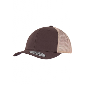 Kšiltovka Flexfit Retro Trucker 2-Tone - hnědá-béžová