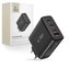 Ładowarka Tech-Protect NC100W-GAN sieciowa GaN 3x USB-C PD 100W / USB-A QC 3.0 - czarna