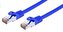 Kabel C-TECH patchcord Cat6, FTP, modrý, 1m