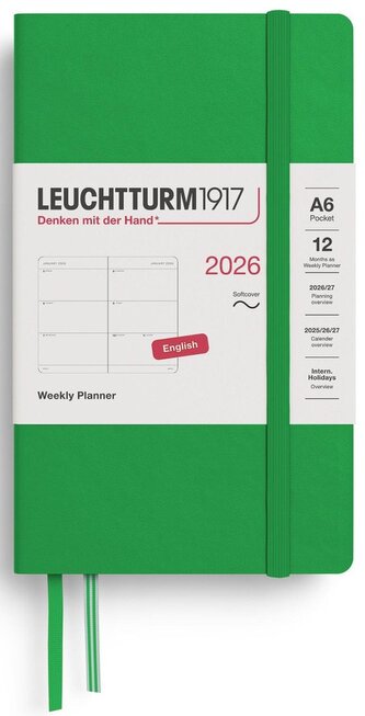 Weekly Planner 2026 Pocket (A6) Spring Leaf