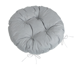 Sedák Adéla prošívaný kulatý - Šedá - průměr 40 cm