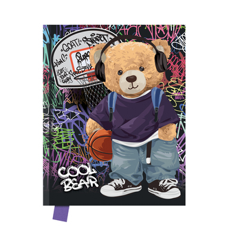 Památník JUNIOR 14x18 cm, 80 list. čistý - Cool Bear