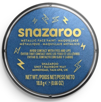 Snazaroo barva na obličej modrá metalická 18ml