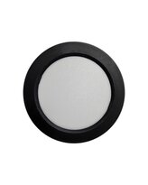 Q-54M LED panel 6W 660lm 4000K černý - kruhový přisazený Qtec