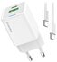 COLORWAY 1x USB-C/ síťová nabíječka/ GaN/ PD/ PPS/ QC/ 35W/ Včetně 100cm kabelu/ Bílá