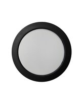 Q-55M LED panel 18W 1980lm 4000K černý - kruhový přisazený Qtec