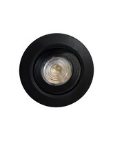 Q-13DL LED stropní svítidlo 5W - černé, kruhové - QTEC