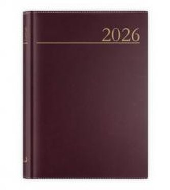 Kalendarz 2026 A5 dzienny Madrid brązowy