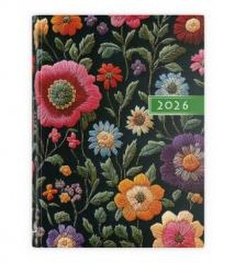 Kalendarz 2026 A5 dzienny kwiaty