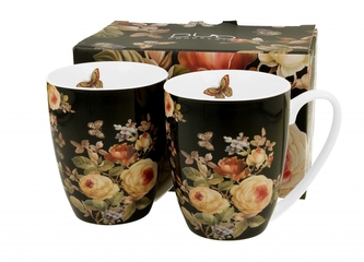 Sada 2ks porcelánových hrnků WARDA, 360 ml