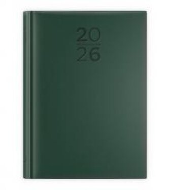Kalendarz 2026 A5 dzienny print zielony