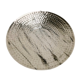 Stříbrný tác s černou patinou Hammered 35x5 cm
