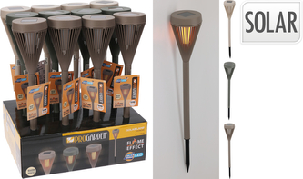 POCHODNIA SOLARNA LED H43CM 3 RODZAJE