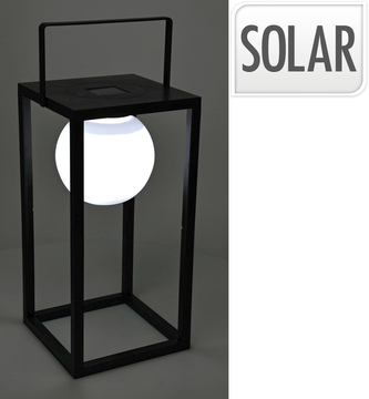 LAMPA SOLARNA 20X20X40CM CZARNA