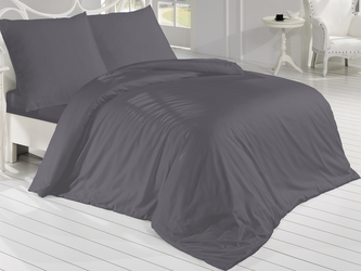 Francouzské povlečení Satén 220x200, 70x90cm antracitové