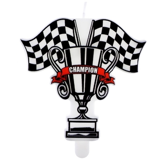 Narozeninová svíčka Formule 1 – Champion, 7,3 x 8 cm