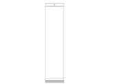 PP sáček s lepicí klopou a závěsem 5x40 cm - 100 ks - transparent
