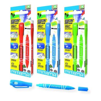 Kuličkové magické pero s UV svítidlem, modrá, 2v1, MITAMA 61921A