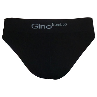 Pánské bezešvé slipy Gino bamboo black (51003) L