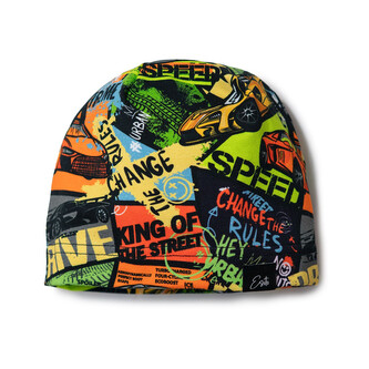 Jarní čepice Speed cars; Barva: černá; Velikost: 38