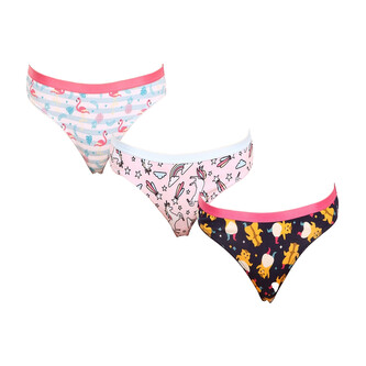 3PACK veselé dámské kalhotky Dedoles (GMFB204625) L