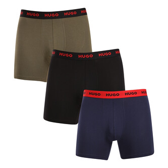 3PACK pánské boxerky HUGO vícebarevné (50517886 966) XL