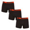 3PACK pánské boxerky Nedeto černé (3NBC3) L