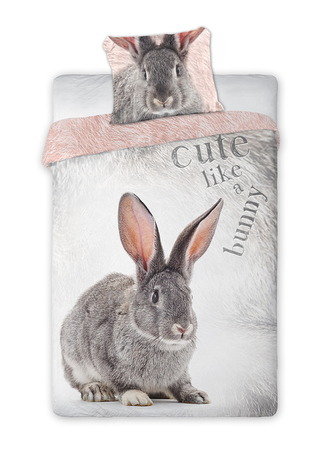 POŚCIEL KPL. WILD KRÓLIK 160X200+70X80 BAW.MŁ.