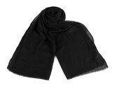 Letní šátek / šála vrapovaný, lehký 40x175 cm - 1 ks - 15 černá