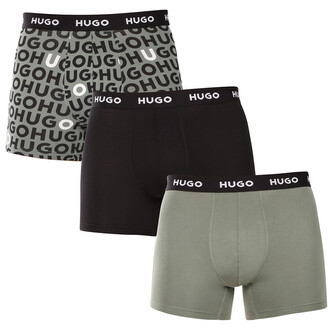 3PACK pánské boxerky HUGO vícebarevné (50532559 965) L