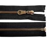 Staromosazný zip No 5 délka 60 cm bundový - 1 ks - 322 černá