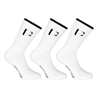 3PACK ponožky Pietro Filipi sportovní vysoké bílé (3POB2) S 3PACK ponožky Pietro Filipi sportovní vysoké bílé (3POB2) S