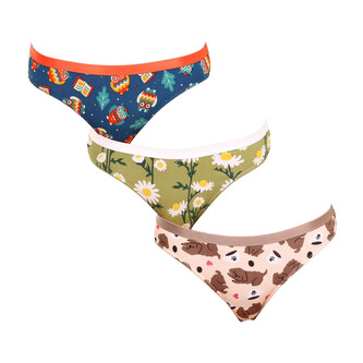 3PACK veselé dámské kalhotky Dedoles (GMFB22357) L