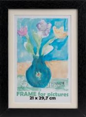 Ramka drewniana Paint czarna 25,5x34x5cm