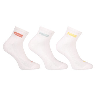 3PACK ponožky Puma kotníkové bílé (701225904 014) L