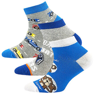 3PACK dětské ponožky Lonka nízké vícebarevné (Dedonik-Mix G) 20/24