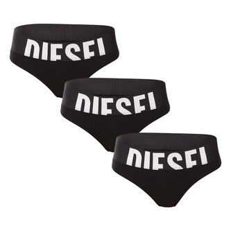 3PACK dámská tanga Diesel černé (00SE0K-0HMAU-E4101) L