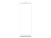 PP sáček s lepicí klopou a závěsem 12x30 cm - 100 ks - transparent