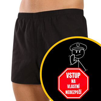 Pánské trenky Nedeto Vstup na vlastní nebezpečí (1NTF8) L