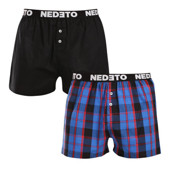 2PACK pánské trenky Nedeto vícebarevné (2NTC006) L